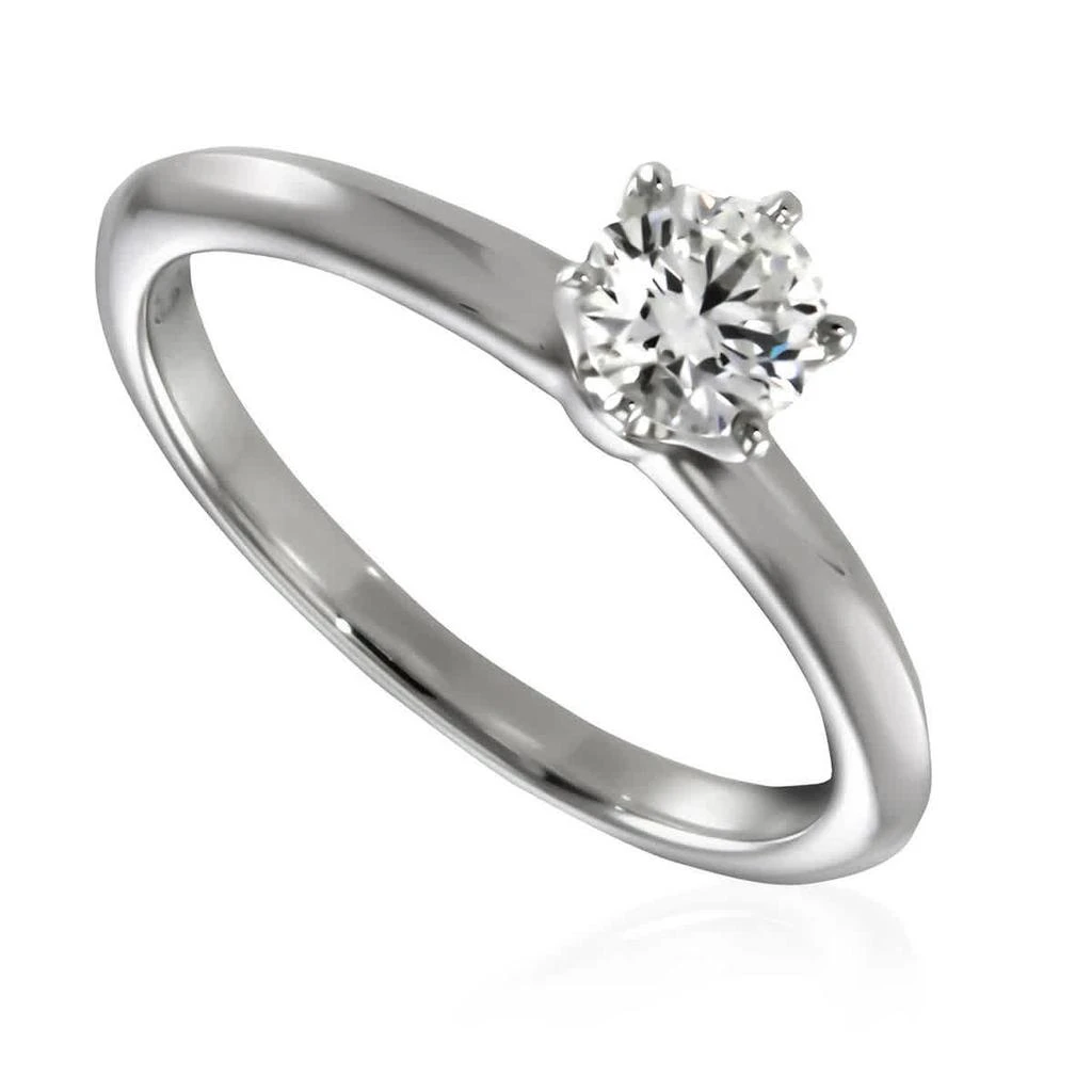 商品Tiffany & Co.|Ladies Platinum Round Cut Diamond Engagement Ring,价格¥26468,第1张图片