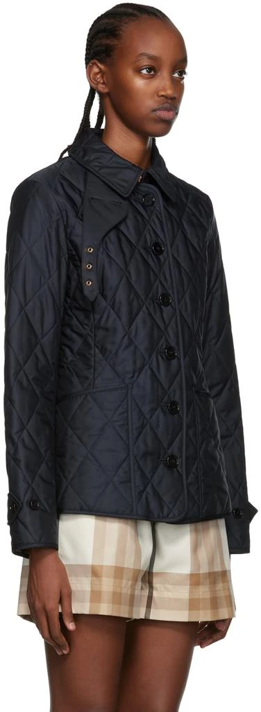 商品Burberry|Navy Quilted Jacket,价格¥10140,第2张图片详细描述