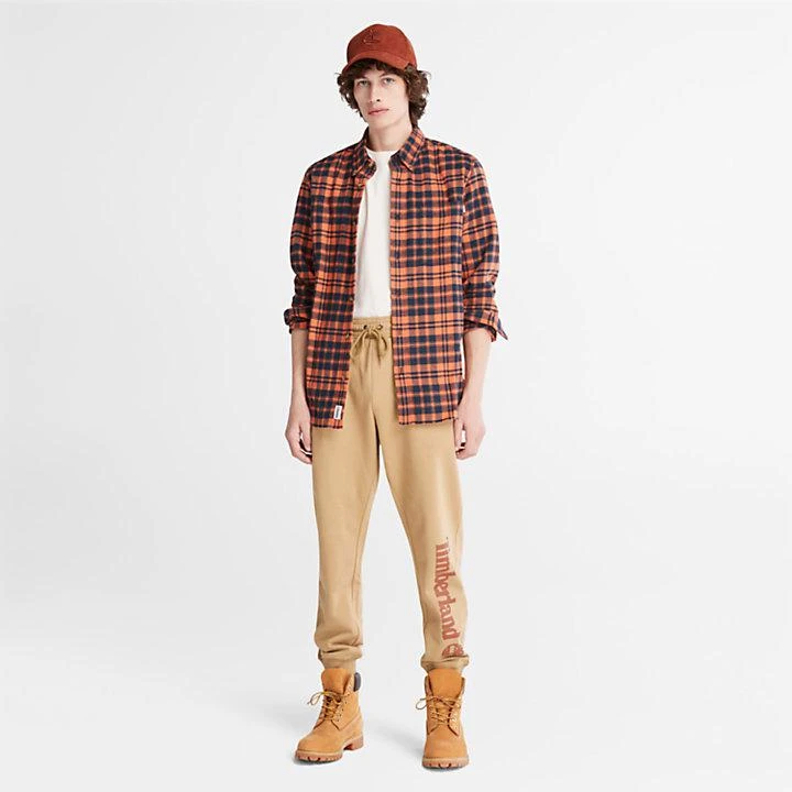 商品Timberland|Flannel Checked Shirt for Men in Orange,价格¥700,第3张图片详细描述