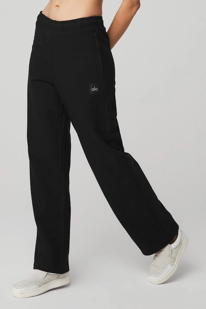 商品Alo|Renown Heavy Weight Sweatpant - Black,价格¥820,第3张图片详细描述