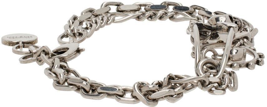 商品Alexander McQueen|Silver Safety Pin Bracelet,价格¥1582,第7张图片详细描述
