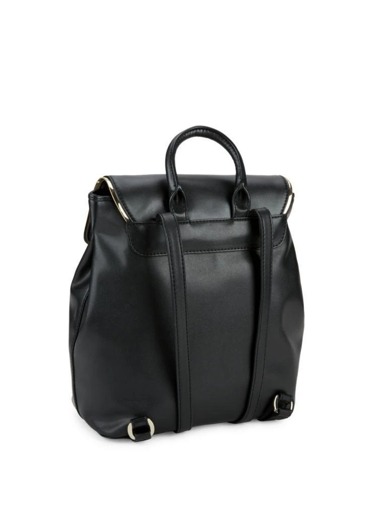 商品Moschino|Metallic Faux Leather Backpack,价格¥1337,第4张图片详细描述