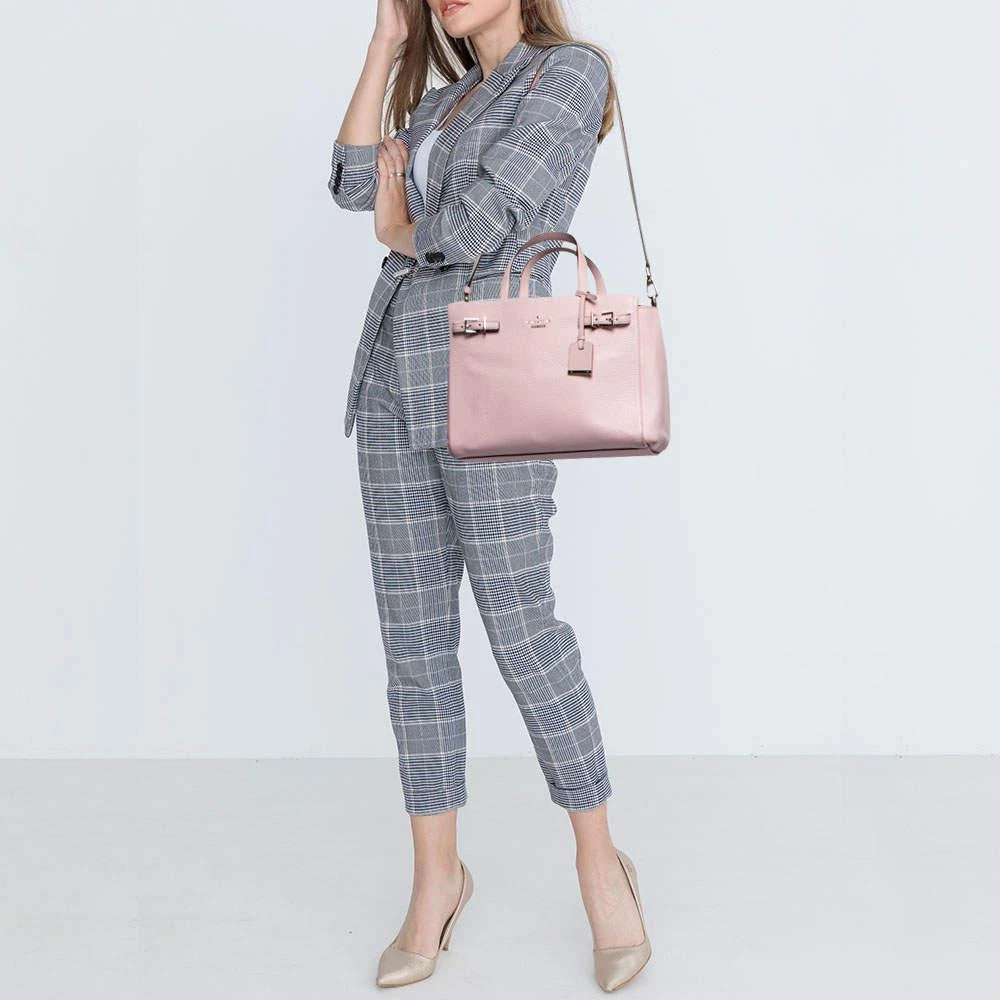 商品[二手商品] Kate Spade|Kate Spade Pink Leather Holden Street Lanie Tote,价格¥1006,第2张图片详细描述