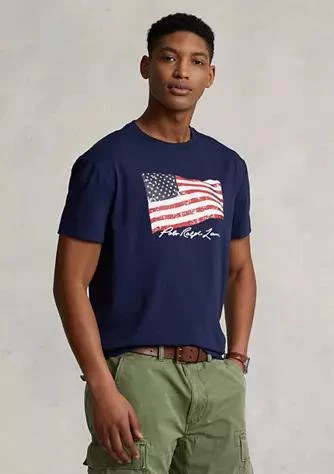 商品Ralph Lauren|Ralph Lauren Classic Fit American Flag Graphic T Shirt,价格¥223,第1张图片详细描述