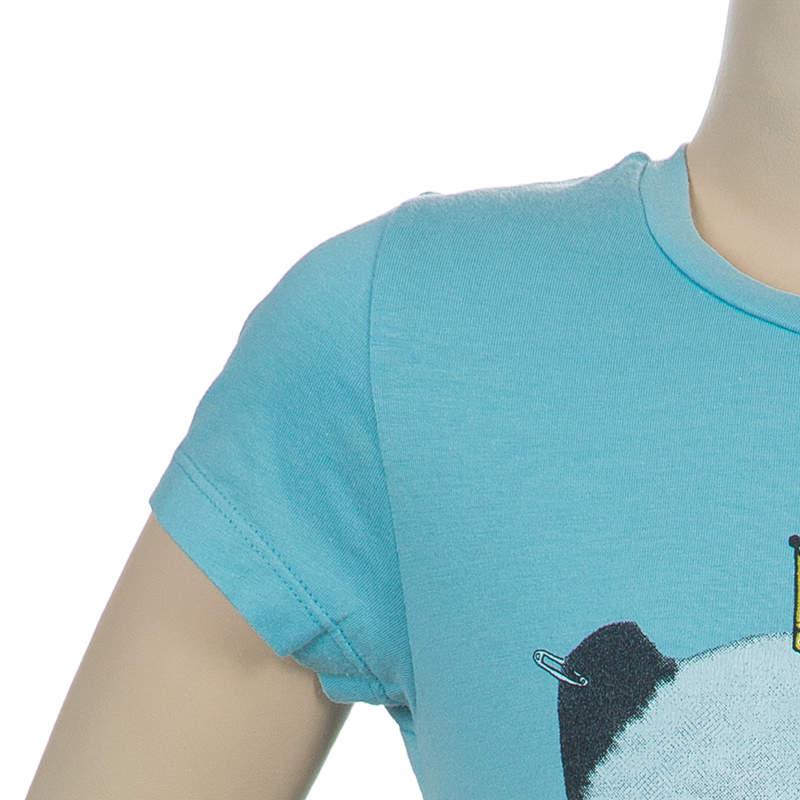 Little Marc Jacobs Blue Graphic Print Short Sleeve T Shirt 8 Yrs商品第5张图片规格展示