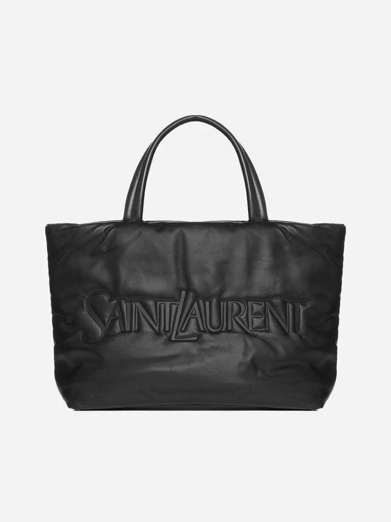 商品Yves Saint Laurent|Logo nappa leather tote bag,价格¥23736,第1张图片