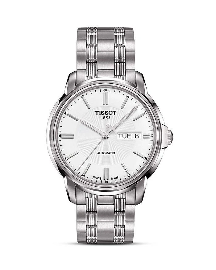 商品Tissot|Tissot Men's Automatic III Classic White Automatic Watch, 39mm,价格¥4447,第1张图片