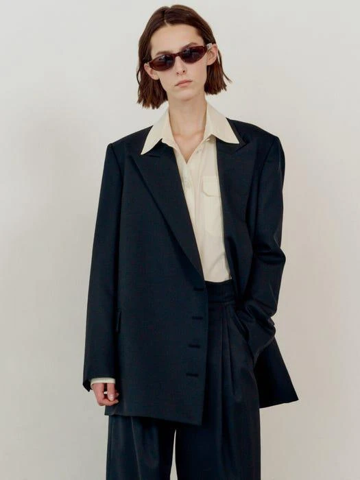 商品EN OR|Oversized Belted Blazer_Black,价格¥1380,第2张图片详细描述