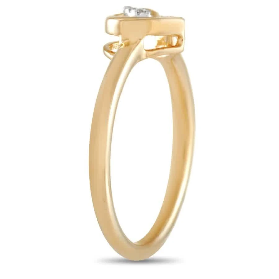 商品LB Exclusive|14K Yellow Gold 0.05 ct Diamond Intertwined Heart Ring,价格¥3087,第2张图片详细描述