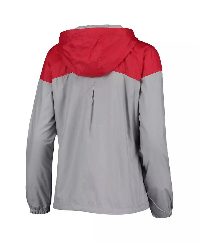 商品Columbia|Women's Scarlet, Gray Ohio State Buckeyes Flash Forward Lined Full-Zip Windbreaker Hoodie Jacket,价格¥404,第3张图片详细描述