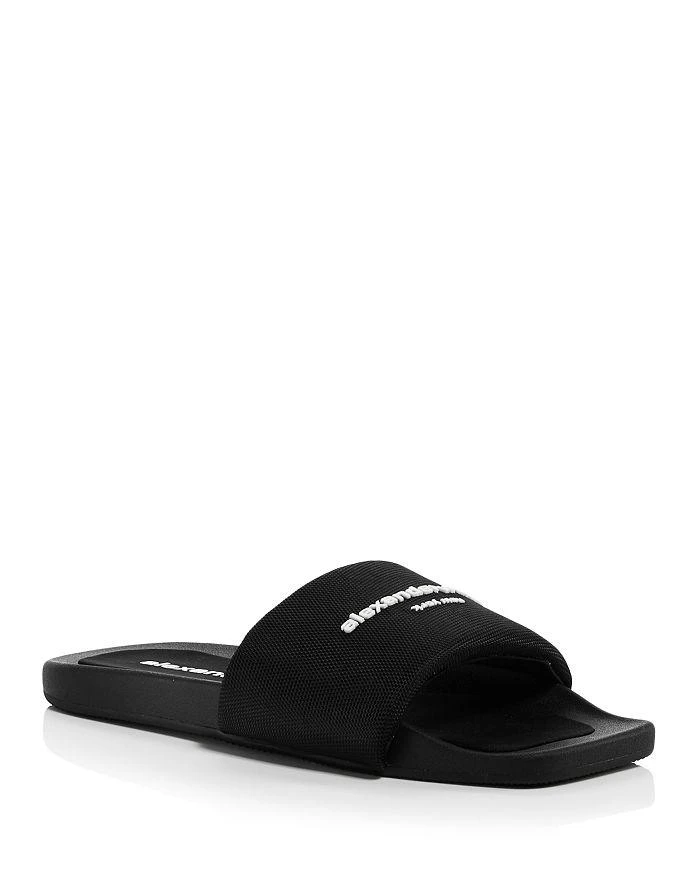 商品Alexander Wang|Women's Logo Pool Slides,价格¥1874,第1张图片详细描述