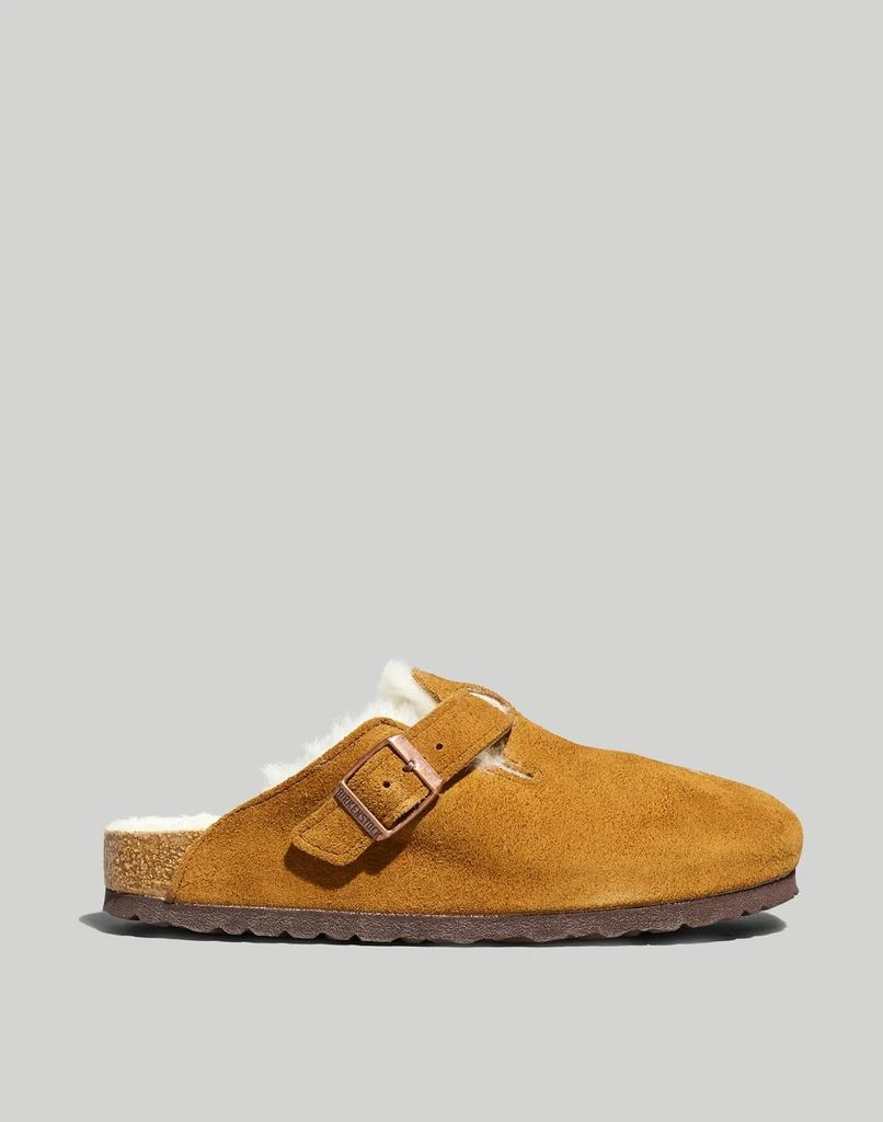 商品Birkenstock|Suede Boston Clogs in Shearling,价格¥1347,第2张图片详细描述