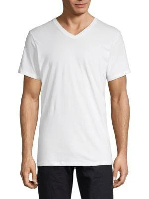 商品Calvin Klein|3-Pack V-Neck Cotton Tees,价格¥162,第2张图片详细描述