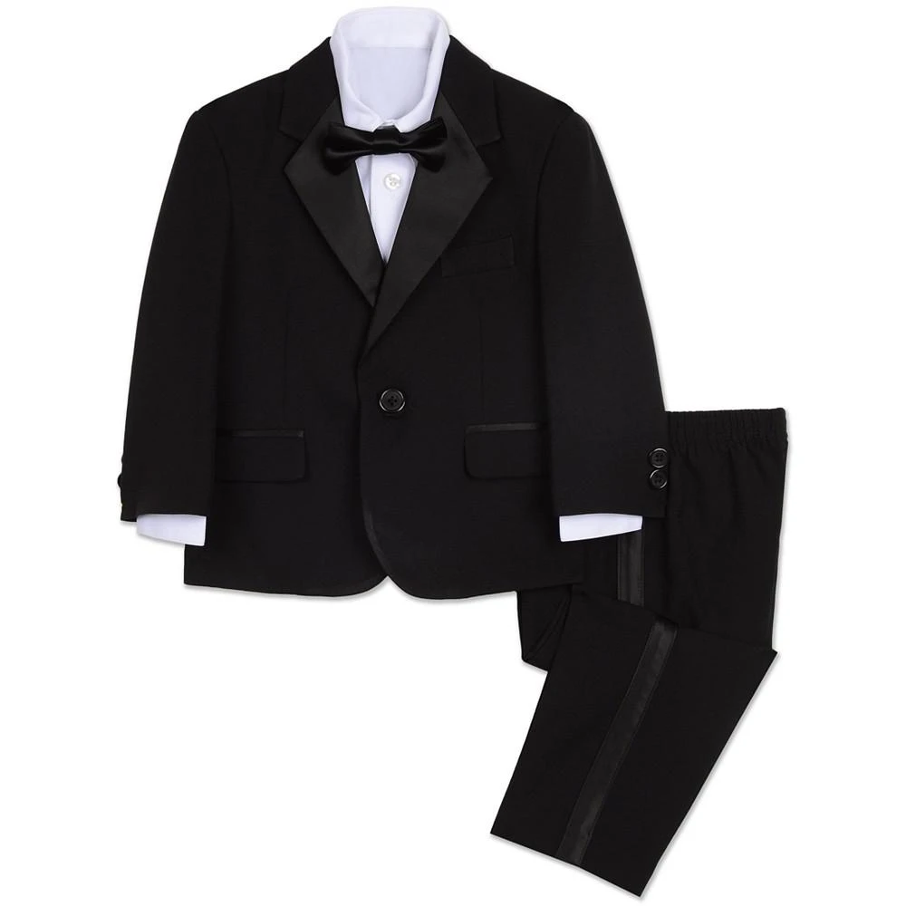 商品Nautica|Baby Boys Tuxedo Suit, Shirt and Bowtie, 4 Piece Set,价格¥591,第1张图片