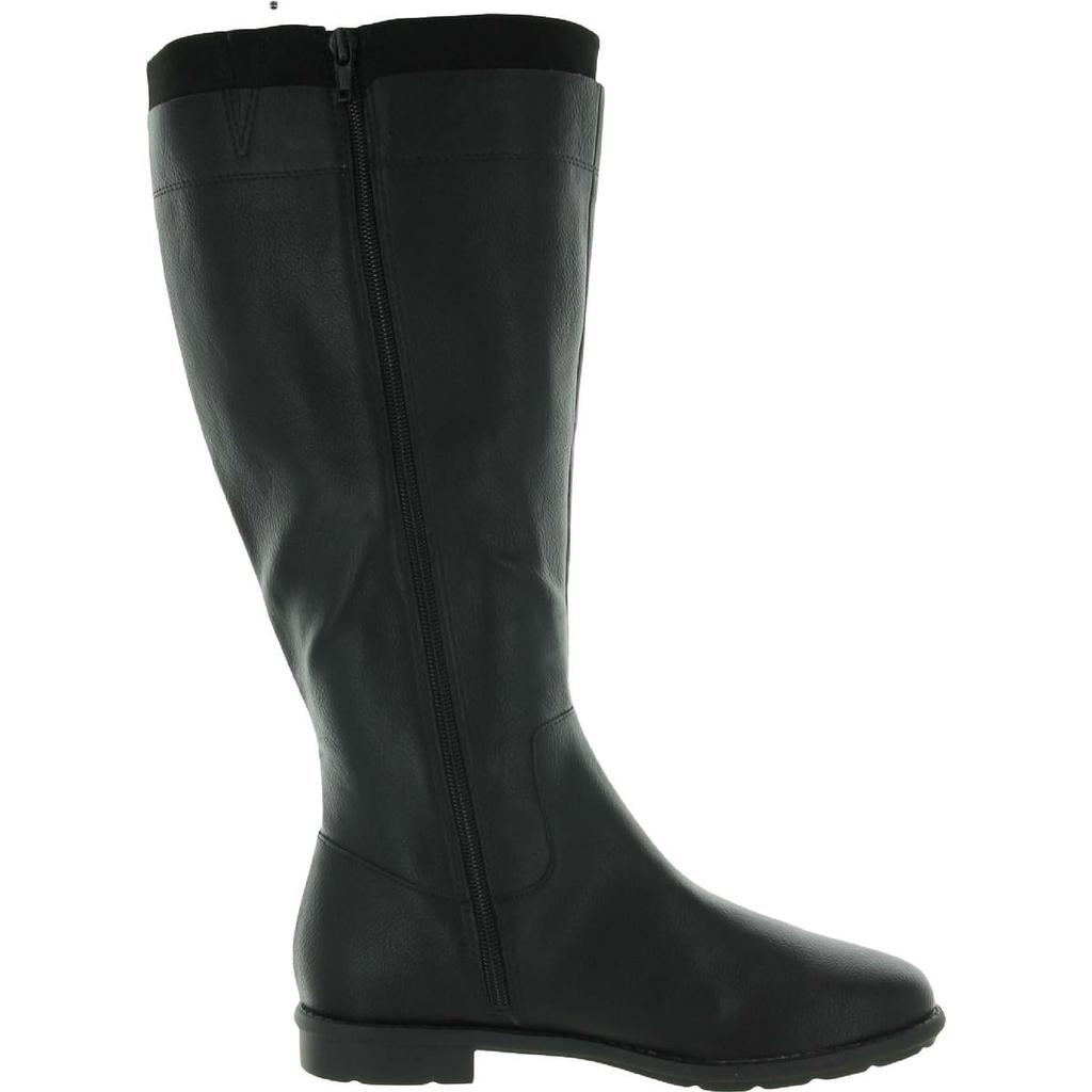 Style & Co. Womens Olliee Faux Leather Wide Calf Knee-High Boots商品第7张图片规格展示
