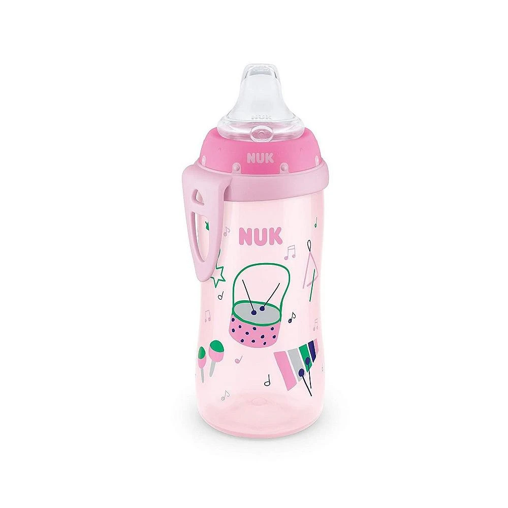 商品NUK|Pink Music Active Sippy Cup, Soft Spout, 10 ounce,价格¥103,第1张图片