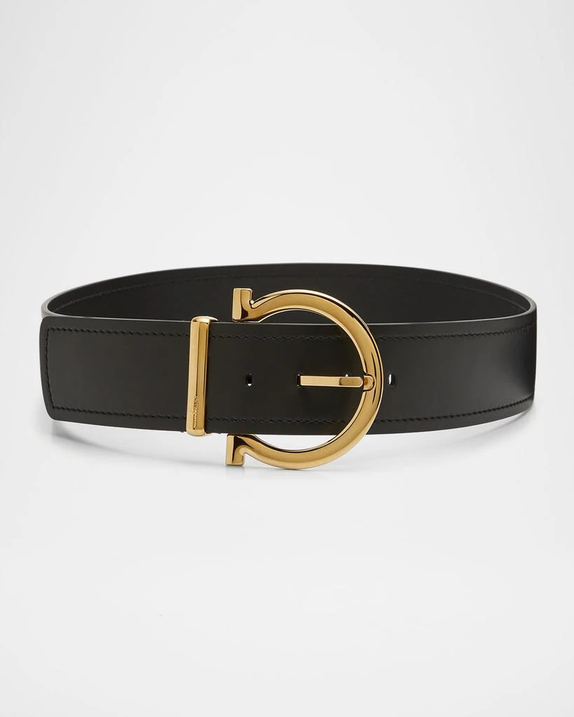 商品Salvatore Ferragamo|New Ganicio Singolo Leather Belt,价格¥5645,第1张图片