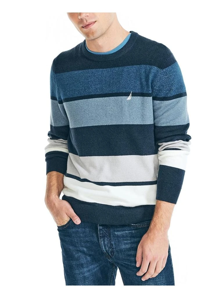 商品Nautica|Mens Striped Crewneck Pullover Sweater,价格¥348,第1张图片
