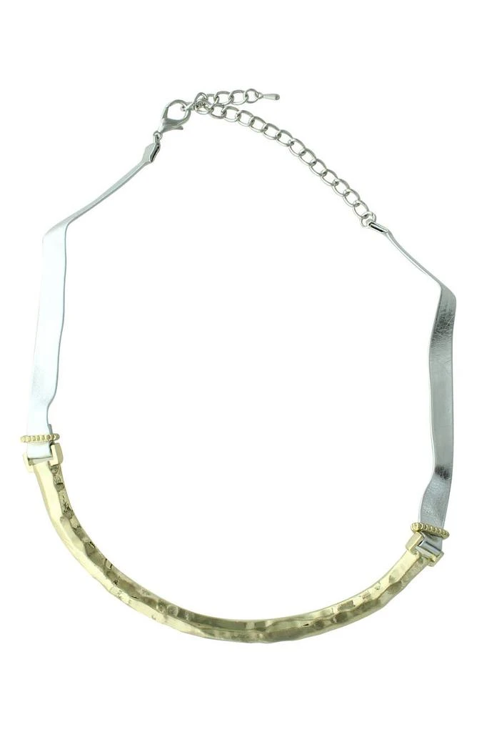 商品OLIVIA WELLES|14K Gold Plated Faux Leather Choker Necklace,价格¥601,第1张图片