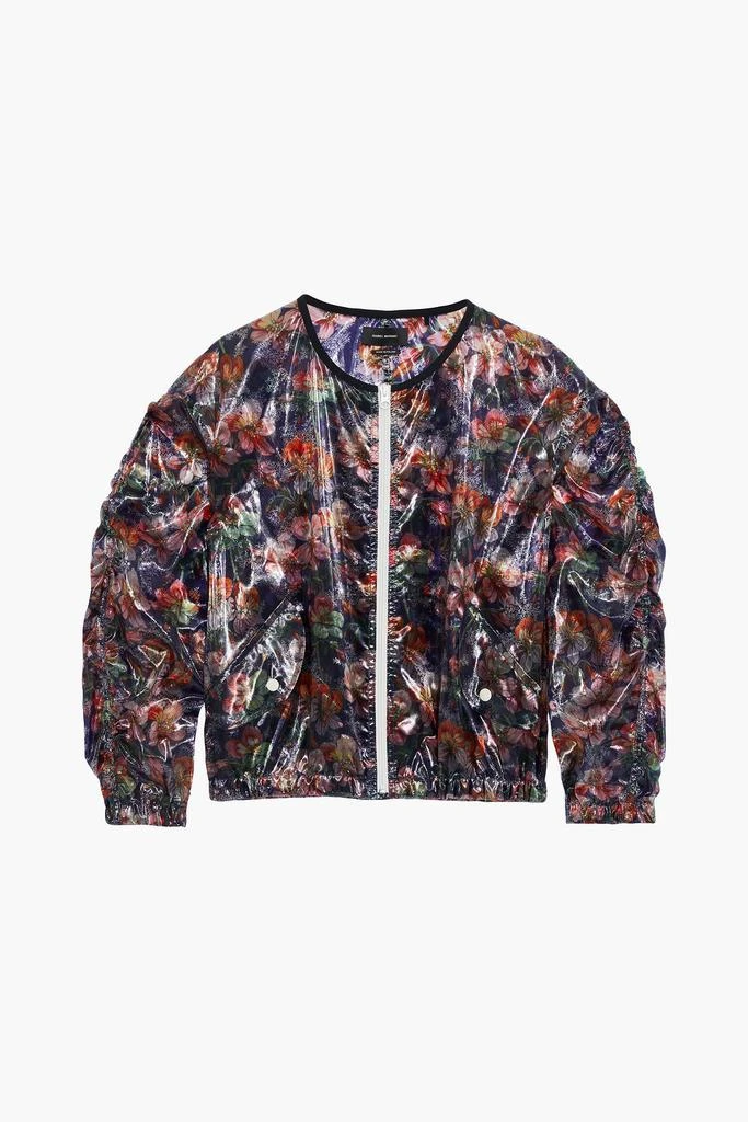 商品Isabel Marant|Ophia ruched floral-print shell bomber jacket,价格¥1242,第3张图片详细描述