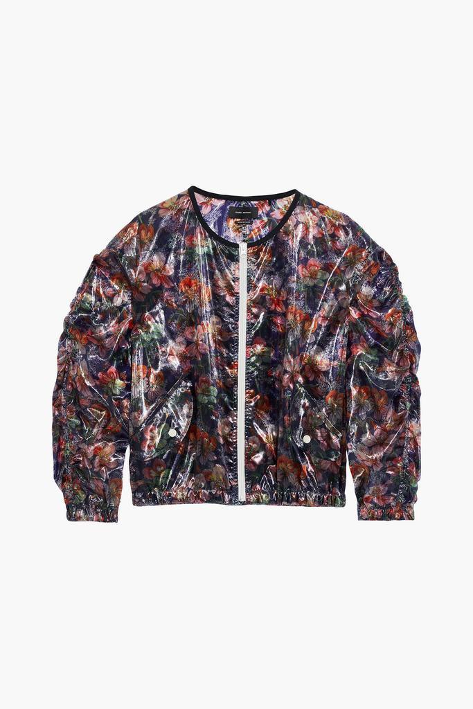 商品Isabel Marant|Ophia ruched floral-print shell bomber jacket,价格¥1831,第1张图片
