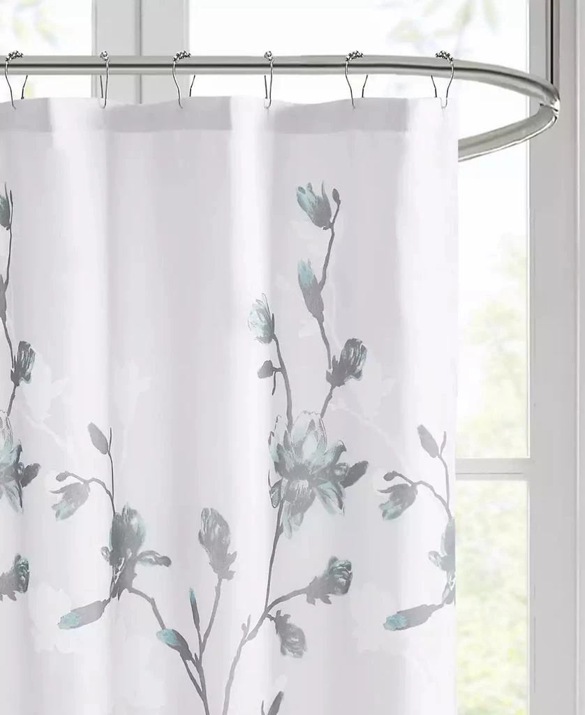 商品Madison Park|Magnolia Floral Printed Burnout Shower Curtain, 72" x 72",价格¥328,第3张图片详细描述