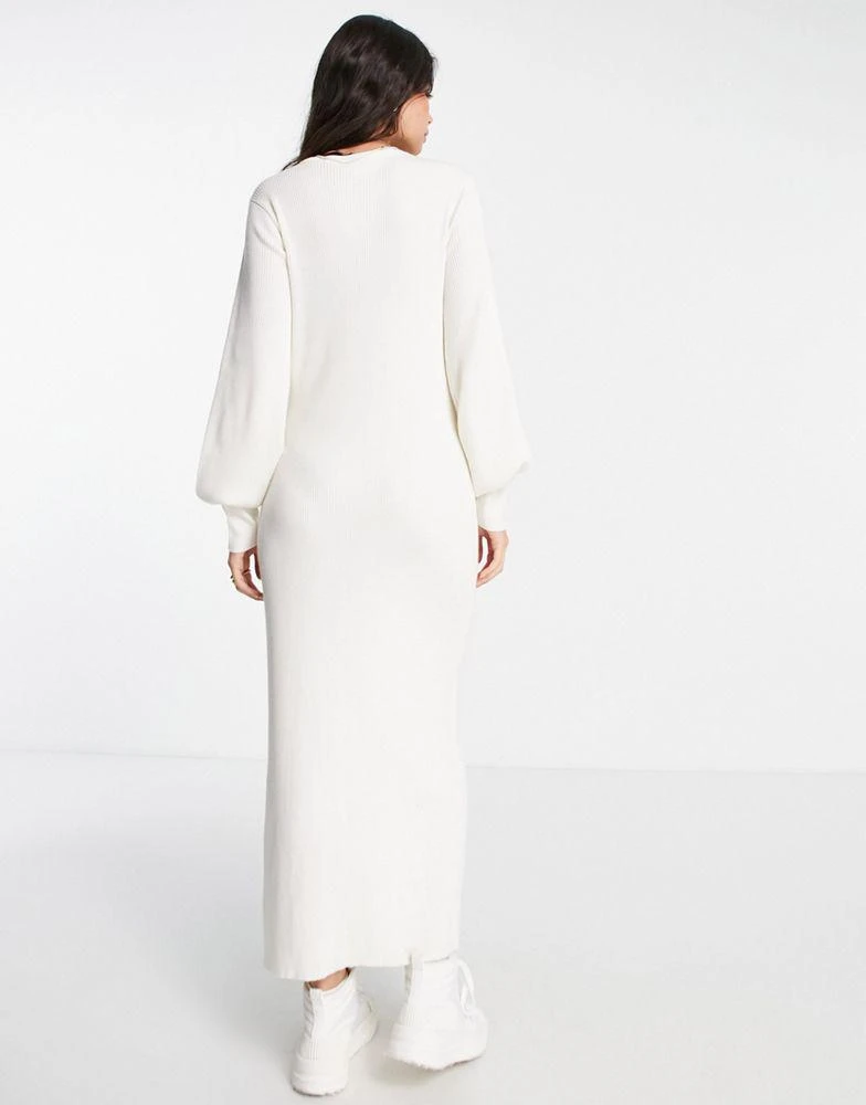 商品VERO MODA|Vero Moda Aware knitted maxi dresss in cream,价格¥460,第2张图片详细描述
