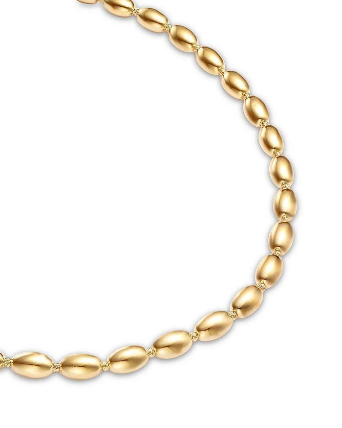 商品Alberto Amati|14K Yellow Gold Oval Bead Necklace, 18",价格¥14748,第3张图片详细描述