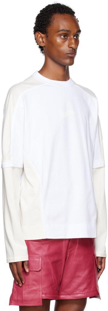 商品Jacquemus|Off-White Le Papier 'Le T-Shirt Crema' Long Sleeve T-Shirt,价格¥1070,第4张图片详细描述