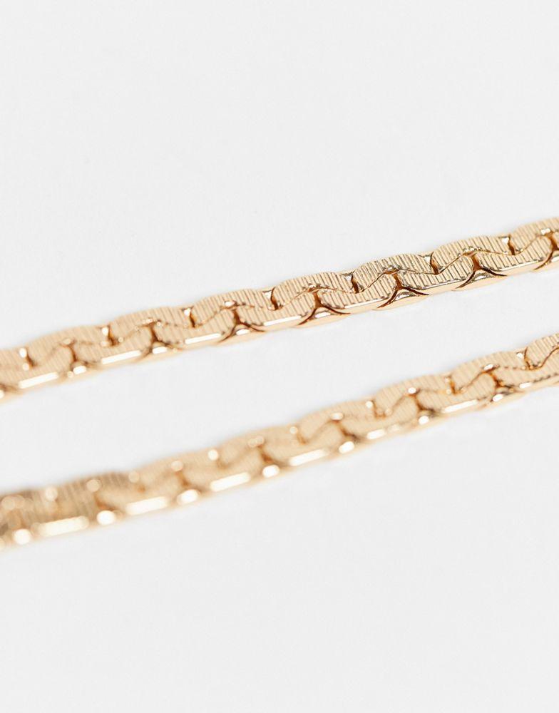 商品Reclaimed Vintage|Reclaimed Vintage inspired unisex ultimate antique chain necklace in gold,价格¥116,第4张图片详细描述