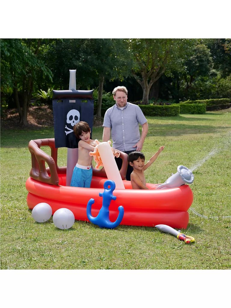 商品Teamson|Baby Boy's Water Fun Inflatable Pirate Ship Sprinkler Play Center,价格¥1049,第2张图片详细描述