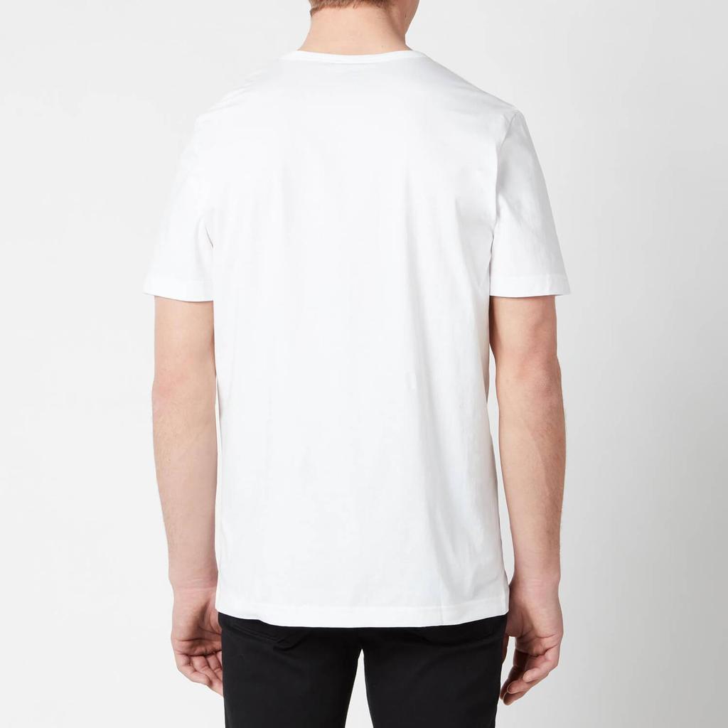 BOSS Green Men's Curved T-Shirt - White商品第2张图片规格展示