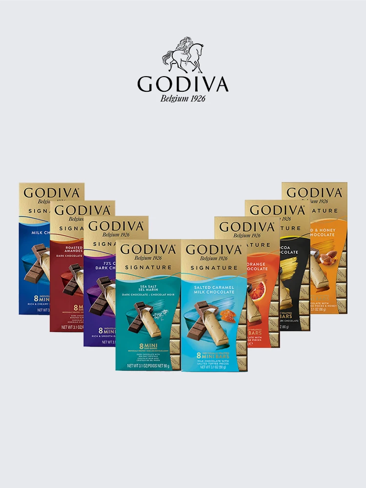 商品[国内直发] Godiva|歌帝梵醇享系列牛奶黑巧克力条零食,价格¥120,第1张图片