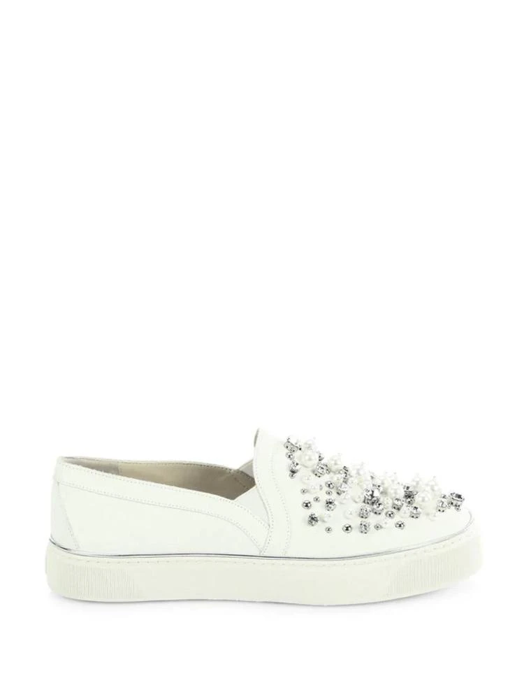 商品Stuart Weitzman|Decor Leather Platform Sneakers,价格¥1494,第5张图片详细描述