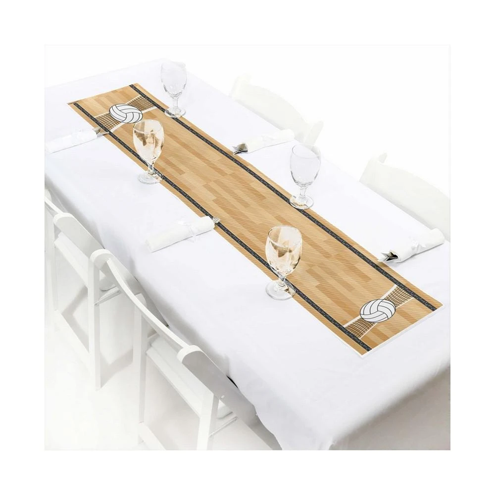 商品Big Dot of Happiness|Bump, Set, Spike - Volleyball - Petite Party Paper Table Runner - 12 x 60 inches,价格¥157,第1张图片