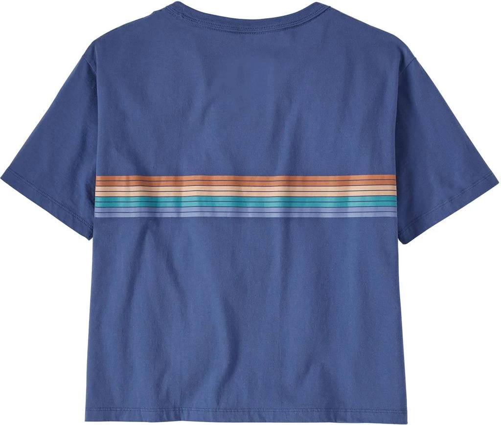 商品Patagonia|Patagonia Women's Ridge Rise Stripe Organic Easy Cut T-Shirt,价格¥205,第2张图片详细描述