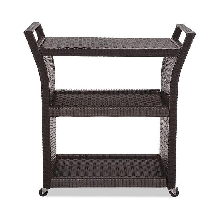 商品Sparrow & Wren|Sparrow & Wren Avalon Outdoor Wicker Bar Cart,价格¥2593,第1张图片