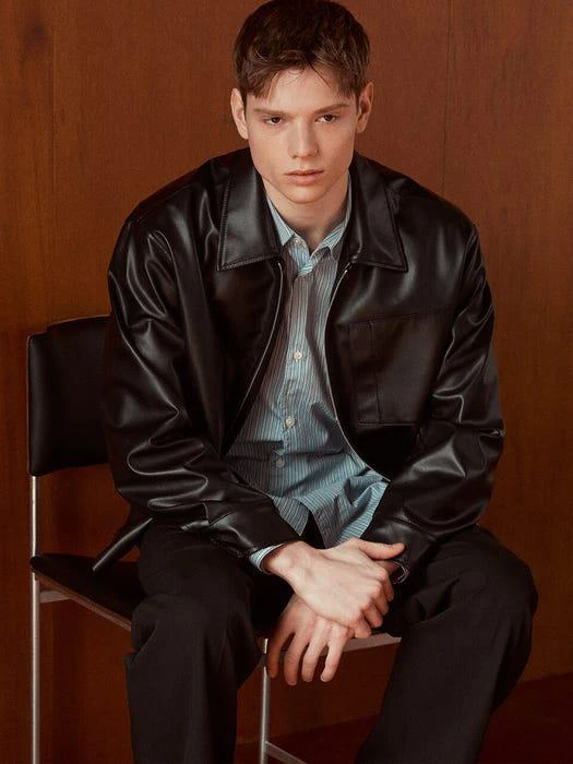 [Conscious] Eco Leather Bomber Jacket 商品