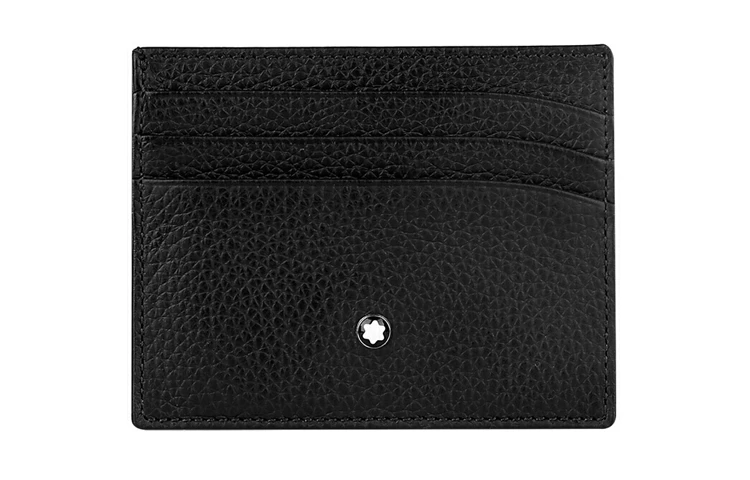 商品[国内直发] MontBlanc|万宝龙 大班系列 颗粒软皮敞口开合多卡槽 皮革 卡包 男款 黑色,价格¥1260,第1张图片