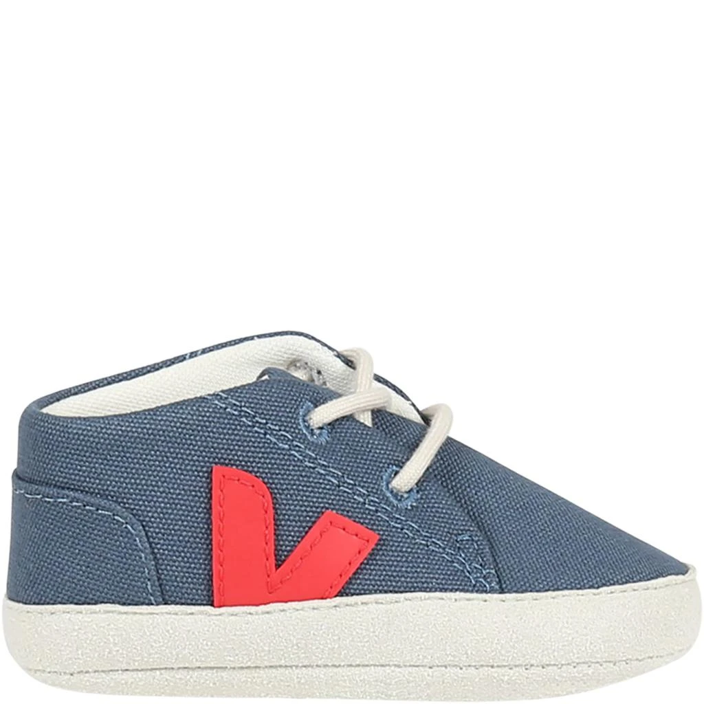 商品Veja|Blue Sneakers For Baby Boy With Red Logo,价格¥584,第1张图片