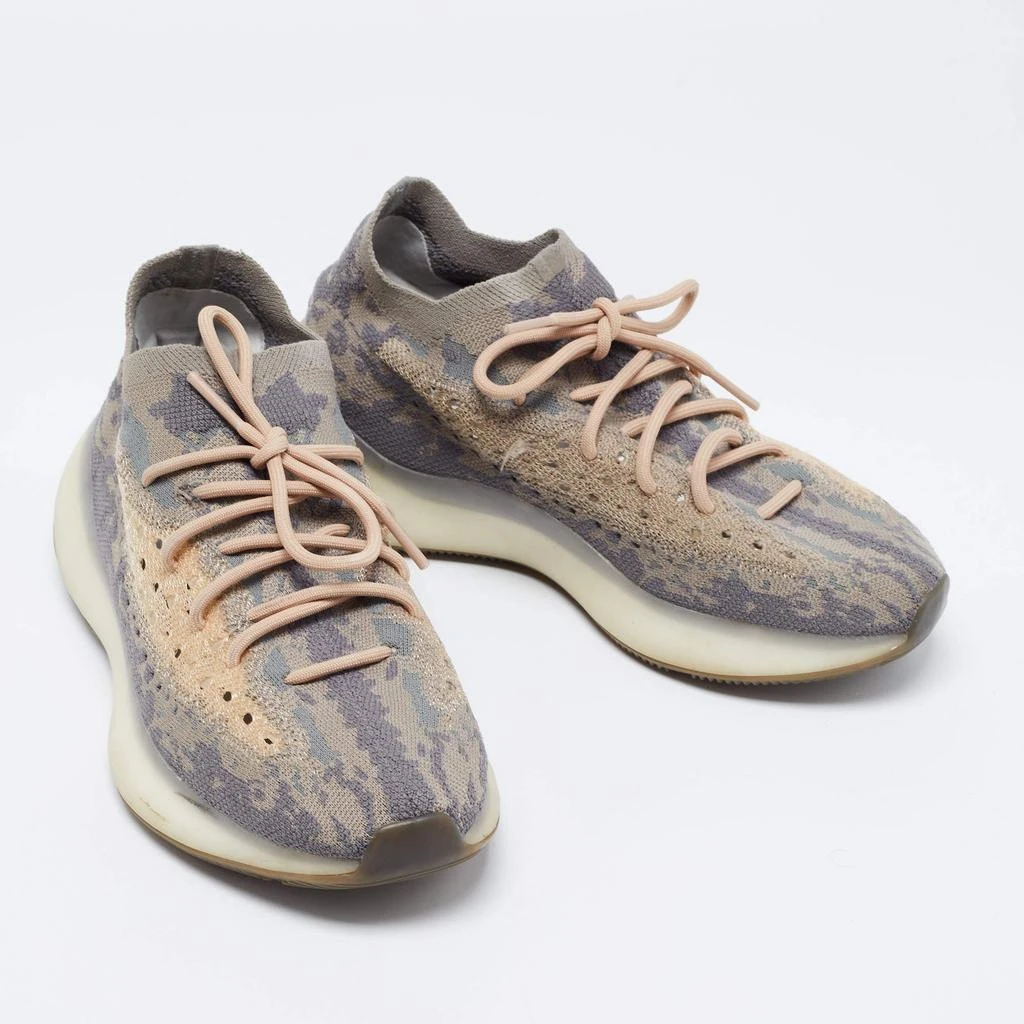 商品[二手商品] YEEZY|Yeezy x adidas Grey/Beige Knit Fabric Boost 380 Mist Low-Top Sneakers Size 43 1/3,价格¥1160,第4张图片详细描述