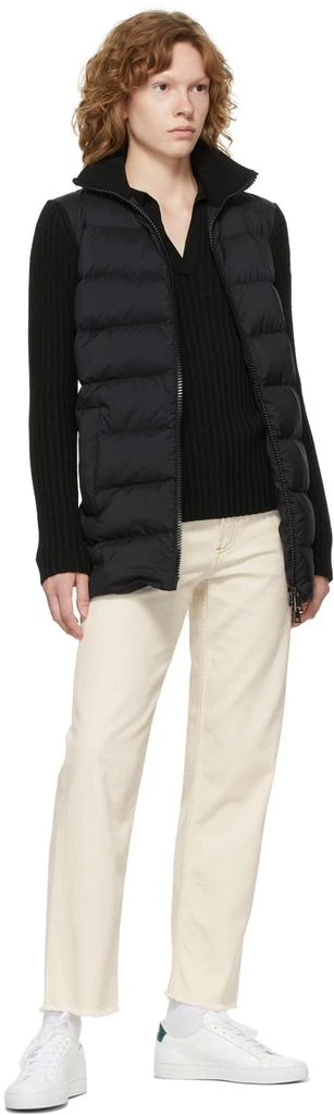 商品Moncler|Black Down Quilted Cardigan Jacket,价格¥9972,第5张图片详细描述