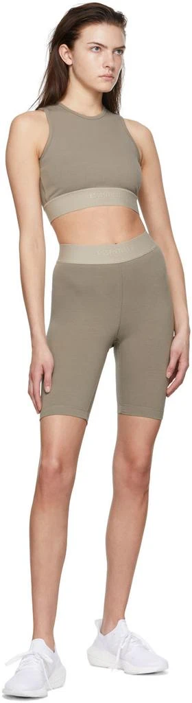 商品Essentials|Taupe Cotton Shorts,价格¥300,第4张图片详细描述