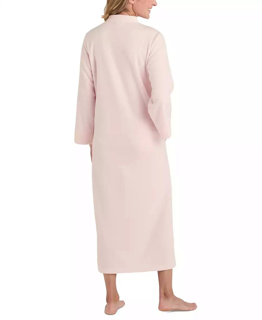 商品Miss Elaine|Plus Size Zip-Front Long-Sleeve Fleece Robe,价格¥295,第2张图片详细描述