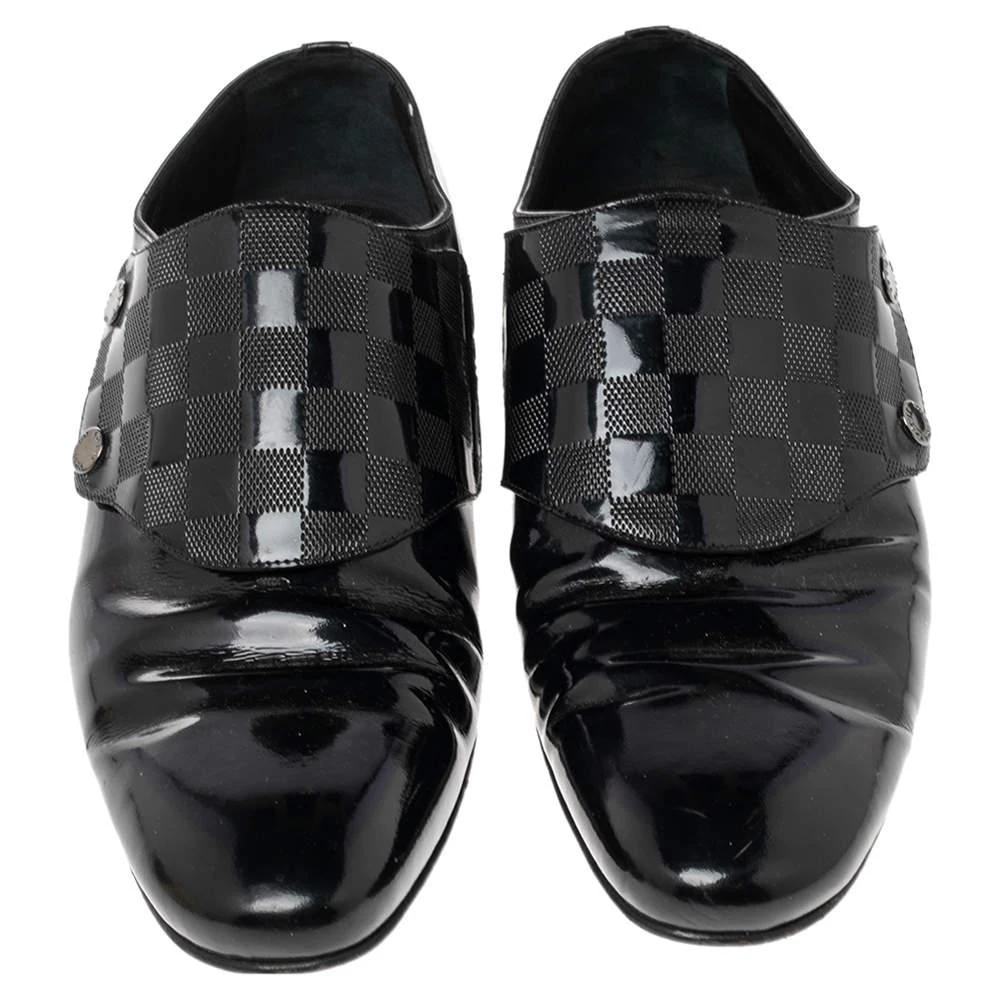 商品[二手商品] Louis Vuitton|Louis Vuitton Black Patent Leather Monk Strap Loafers Size 42 ,价格¥2289,第3张图片详细描述