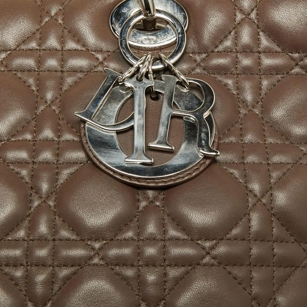 商品[二手商品] Dior|Dior Brown Cannage Leather Large Lady Dior Tote,价格¥12823,第5张图片详细描述