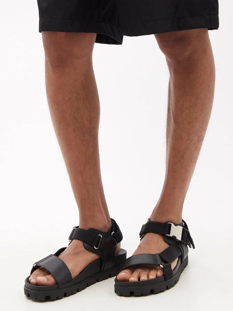 商品Prada|Tread-sole leather sandals,价格¥5308,第3张图片详细描述