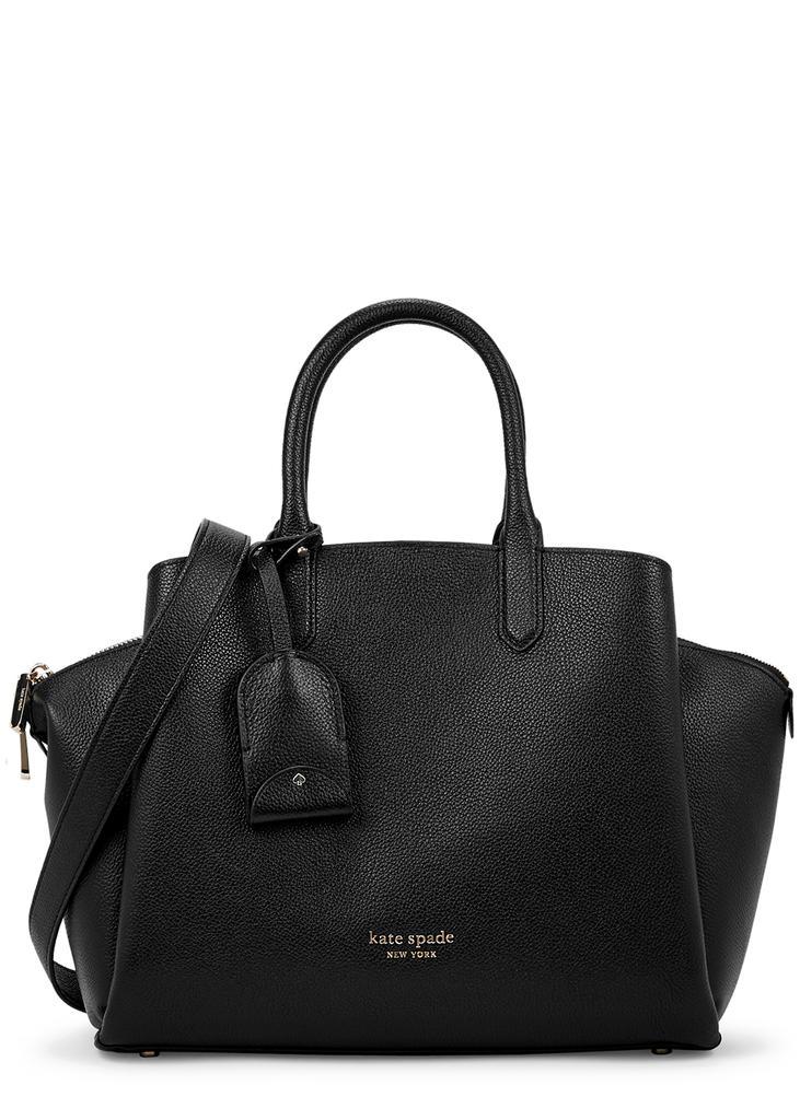 商品Kate Spade|Avenue medium black leather top handle bag,价格¥3044,第1张图片