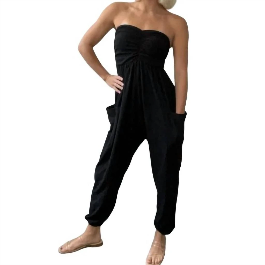 商品BUCKETLIST|Bucketlist - Bowie Strapless Jumpsuit,价格¥413,第2张图片详细描述