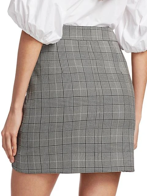 商品Ganni|Plaid Suiting Mini Pencil Skirt,价格¥444,第5张图片详细描述